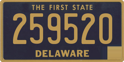 DE license plate 259520