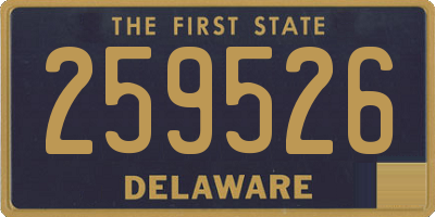 DE license plate 259526