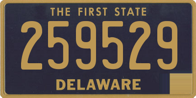 DE license plate 259529