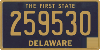 DE license plate 259530