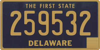 DE license plate 259532