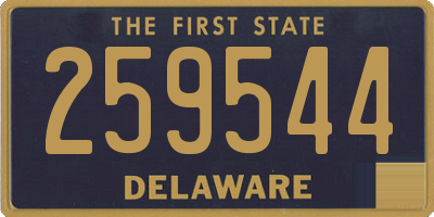 DE license plate 259544