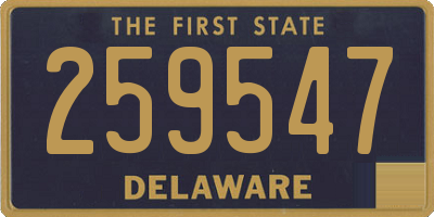 DE license plate 259547