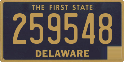 DE license plate 259548