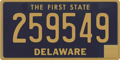 DE license plate 259549