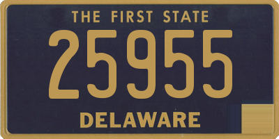 DE license plate 25955