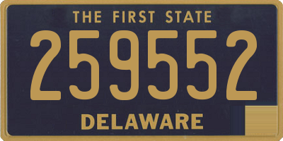 DE license plate 259552