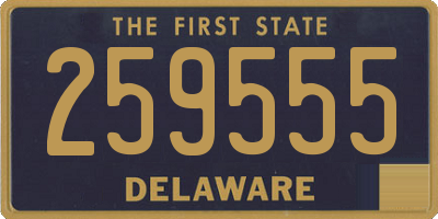 DE license plate 259555