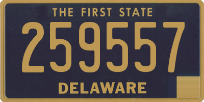 DE license plate 259557