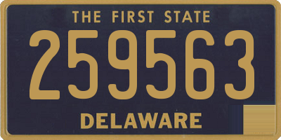 DE license plate 259563
