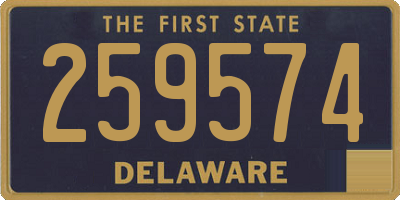 DE license plate 259574