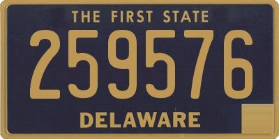 DE license plate 259576