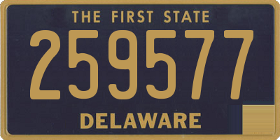DE license plate 259577