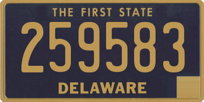 DE license plate 259583