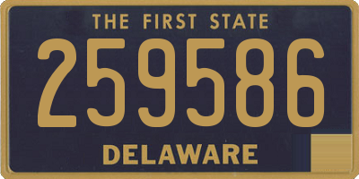 DE license plate 259586