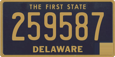 DE license plate 259587