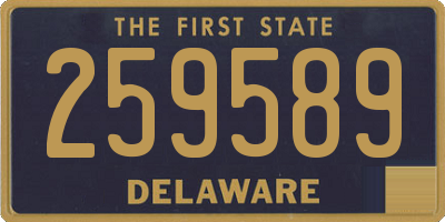DE license plate 259589
