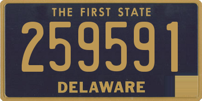 DE license plate 259591