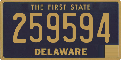 DE license plate 259594