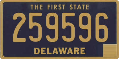 DE license plate 259596