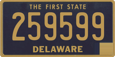 DE license plate 259599