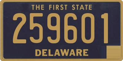 DE license plate 259601