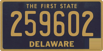 DE license plate 259602