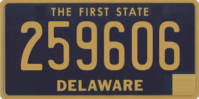 DE license plate 259606