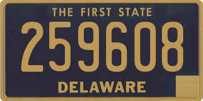 DE license plate 259608