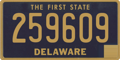 DE license plate 259609