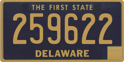 DE license plate 259622