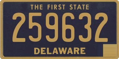 DE license plate 259632