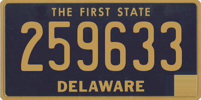 DE license plate 259633