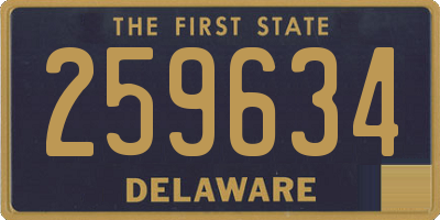 DE license plate 259634