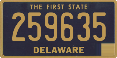 DE license plate 259635