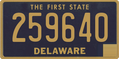 DE license plate 259640