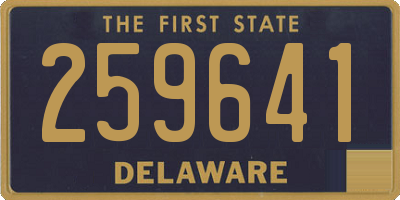 DE license plate 259641