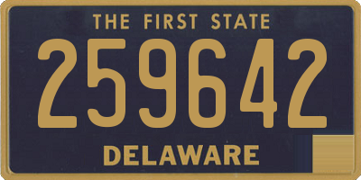 DE license plate 259642