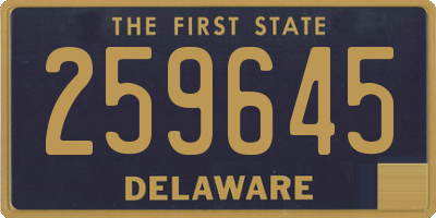 DE license plate 259645