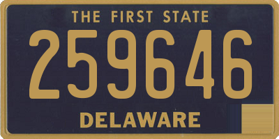 DE license plate 259646