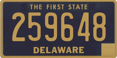 DE license plate 259648