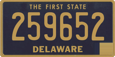 DE license plate 259652