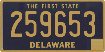 DE license plate 259653