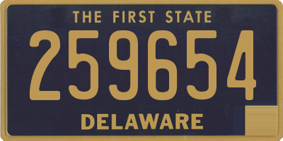 DE license plate 259654