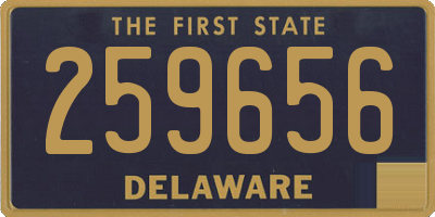 DE license plate 259656