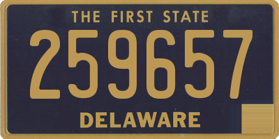 DE license plate 259657