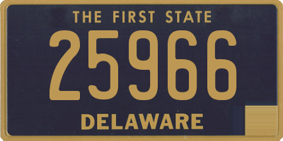 DE license plate 25966