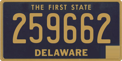 DE license plate 259662