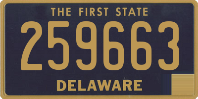 DE license plate 259663