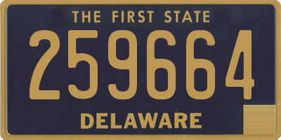 DE license plate 259664